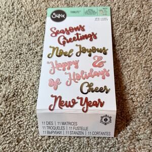Sizzix Christmas Phrases #2 Thinlits